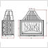 Чугунная каминная топка Invicta Hearth 900 Wide Vision